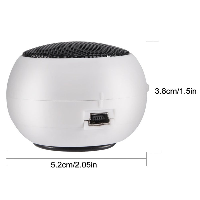 Tihebeyan Portable Computer USB Speaker, Mini HD Audio Subwoofer Speaker with 3.5mm Audio Cable for PC Laptop Mobile Phone MP3(Black) - Image 4